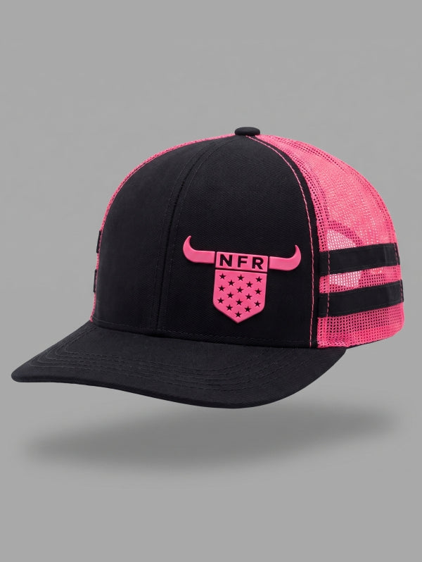 BONÉ  PRETO/PINK BON558