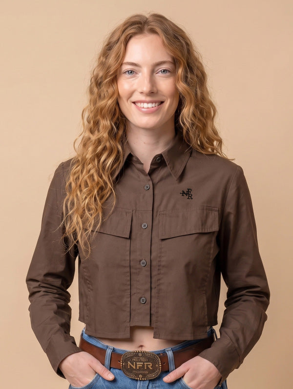 CAMISA CROPPED SLIM FEM CCF003
