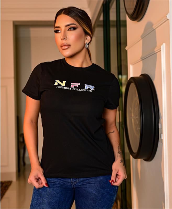 CAMISETA BORDADO FEM CFS663