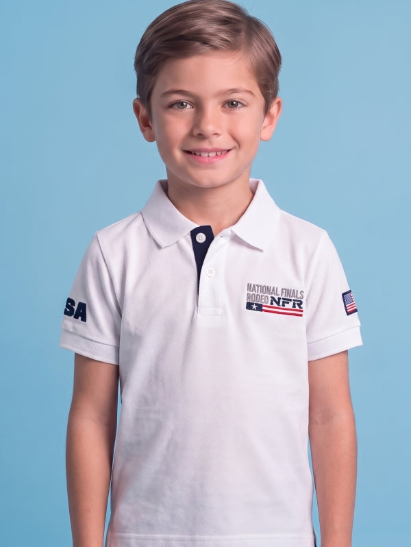 CAMISETA GOLA POLO BORDADO INFANTIL MASC CMP722