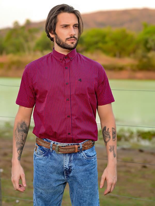 CAMISA BORDADO MASC MC1268
