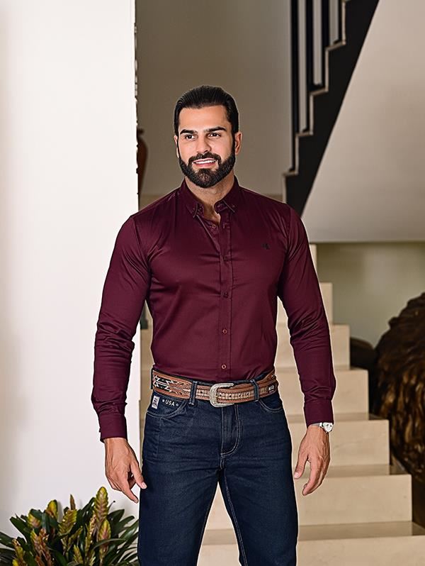 CAMISA MANGA LONGA SLIM MASC ML1244