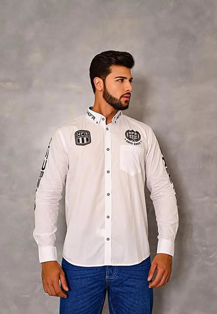 CAMISA BORDADO MASC ML1265